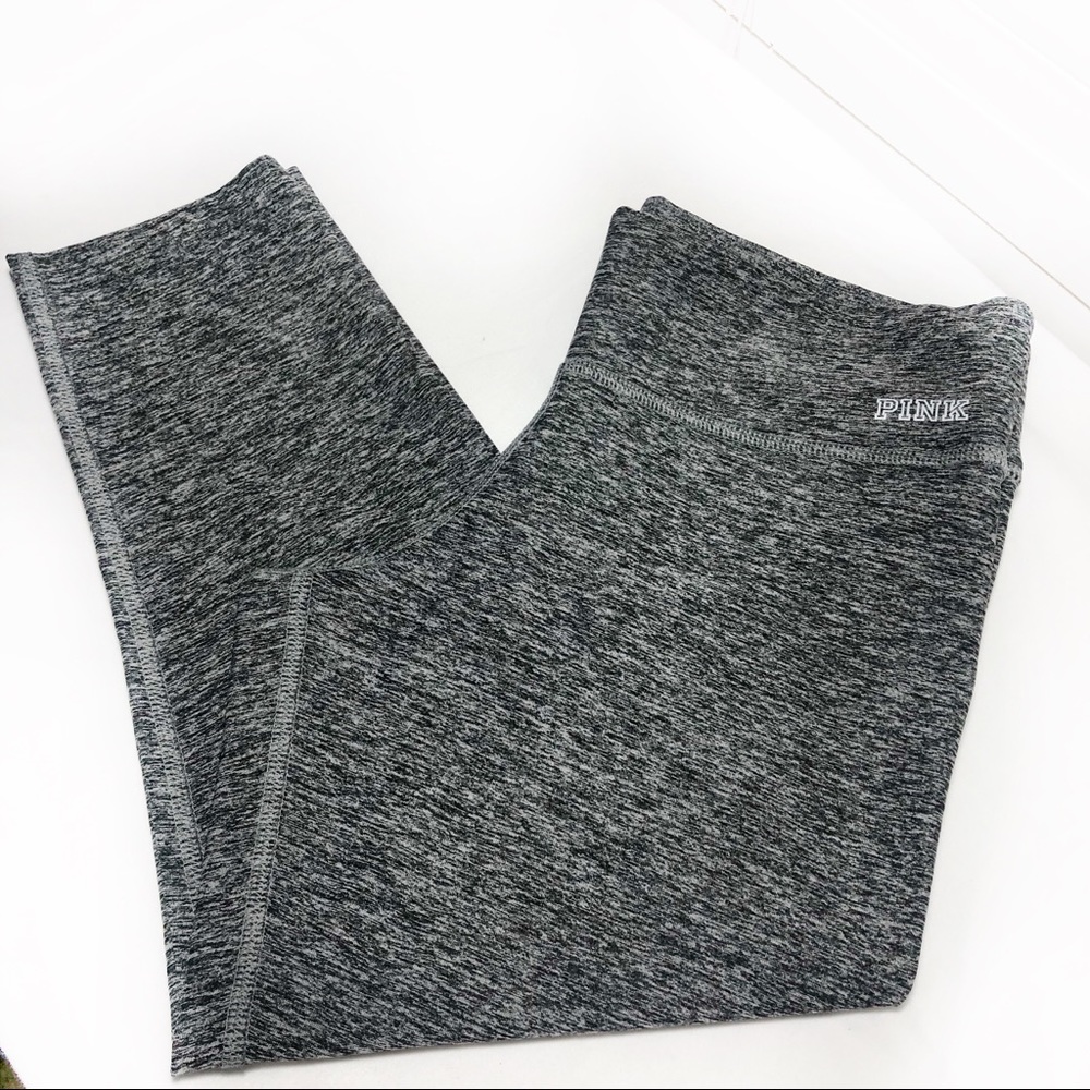 PINK Victoria Secret Ultimate YOGA Gray women’s crop Legging Sz S/P